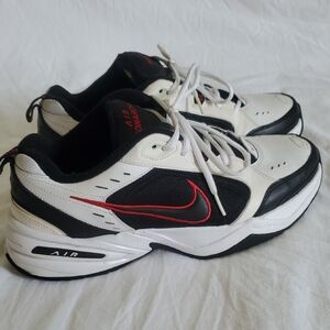 Nike Air Monarch IV Black White Red Sneakers